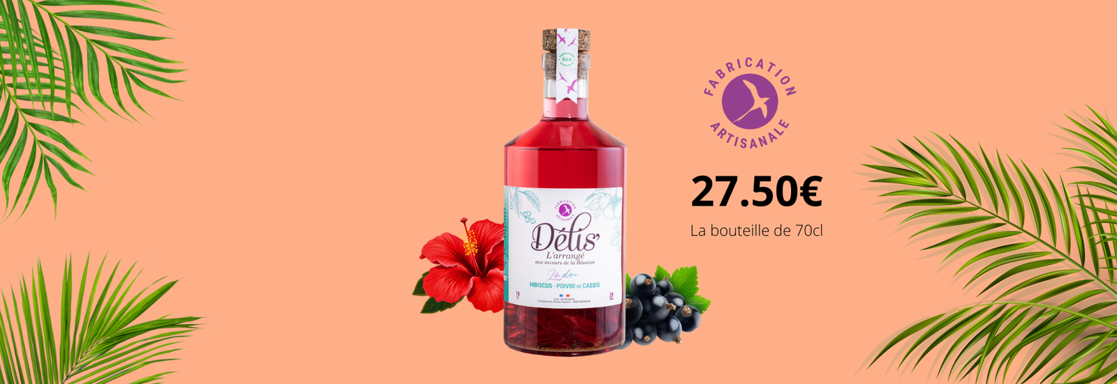Délis' hibiscus et poivre de cassis de Bourgogne